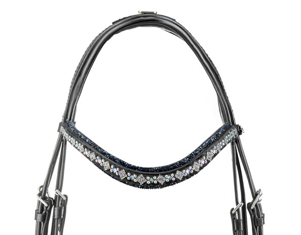 Browband Swarovski Rocks dark blue Prestige clear Square light sapphire AB