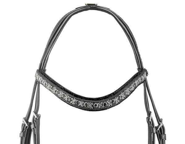 Browband Swarovski Rocks black RA Traverso clear Classic anthracite