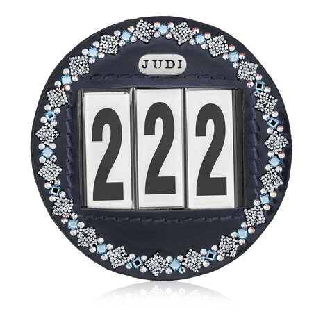 JUDI starting number Swarovski Prestige clear Square light sapphire Fine AB