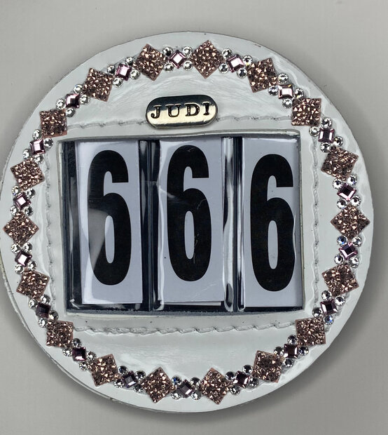 Starting number Prestige square rocks rose gold rose crystal