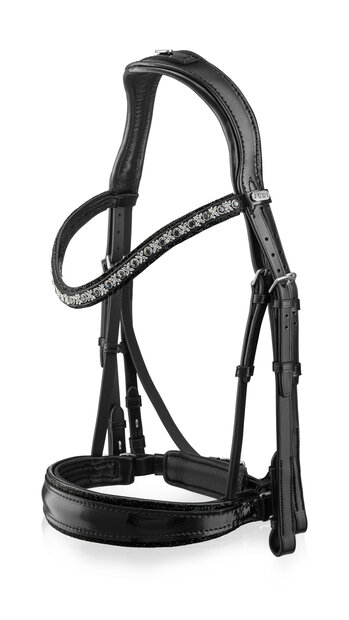 Bridle Swarovski Rocks black RA Traverso clear Classic anthracite