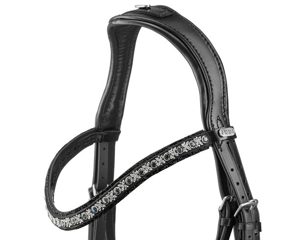 Browband Swarovski Rocks black RA Traverso clear Classic anthracite