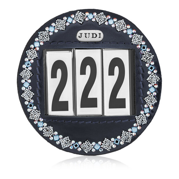 JUDI starting number Swarovski Prestige clear Square light sapphire Fine AB