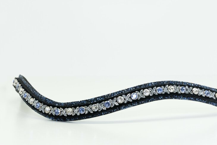 JUDI Browband Swarovski rocks blue traverso clear classic light sapphire crystal