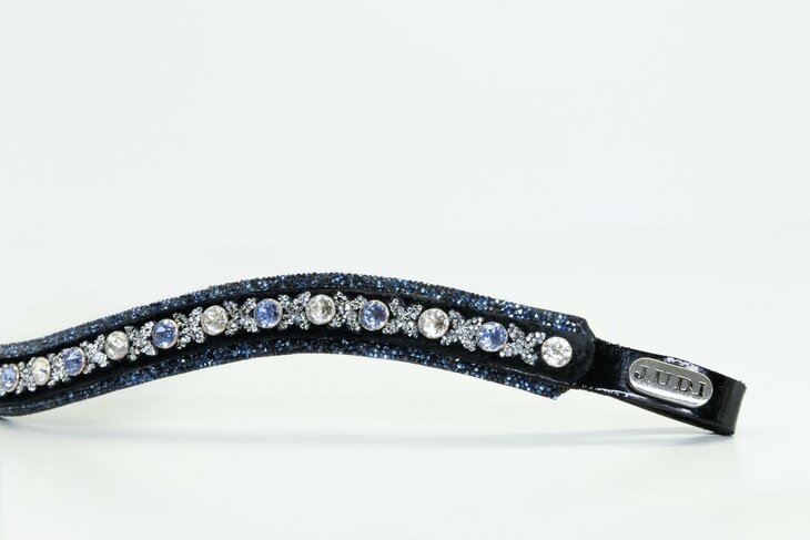 JUDI Browband Swarovski rocks blue traverso clear classic light sapphire crystal