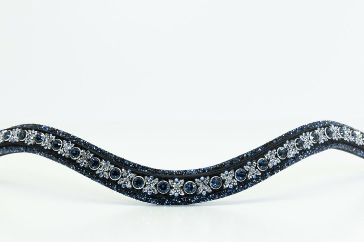 JUDI Browband Swarovski rocks blue traverso clear light sapphire classic montana