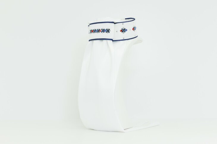 Plastron Rocks Blue Royal Allure traverso blue Light Siam &amp; Sapphire