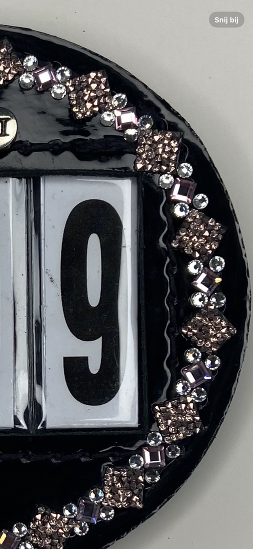 Starting number Prestige rose gold rose crystal