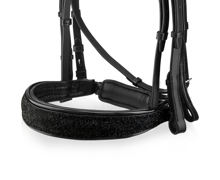 Bridle Swarovski Rocks black All Over RA Traverso clear Fine crystal AB