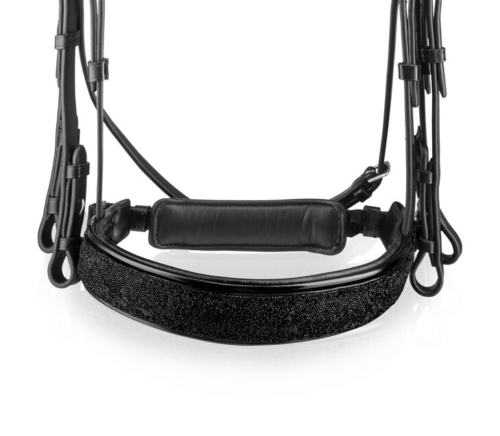 Bridle Swarovski Rocks black All Over RA Traverso clear Fine crystal AB