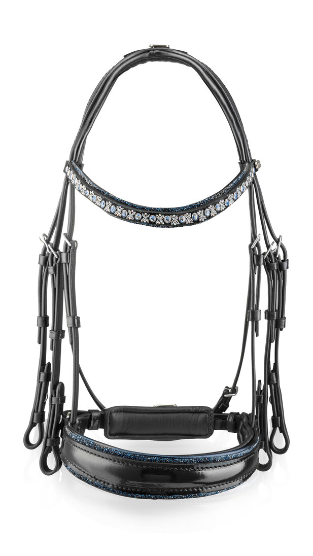 Bridle Swarovski Rocks blue RA Traverso clear Fine light sapphire AB