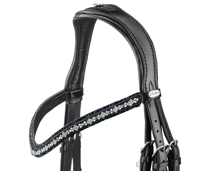 Bridle Swarovski Rocks dark blue Premium clear Square light sapphire AB