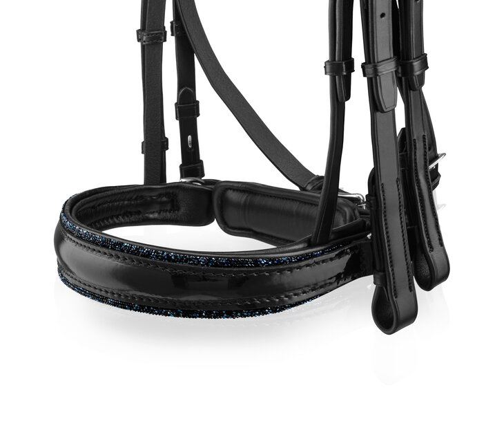 Bridle Swarovski Rocks dark blue Premium clear Square light sapphire AB