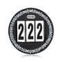 JUDI starting number Prestige Square clear Fine crystal AB