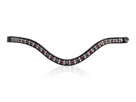 Browband Famous II Onyx bordeaux black