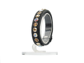 Bracelet Crystal Fabric black Classic colorado gold