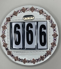 Startnummer Prestige square rocks rose gold rose crystal 