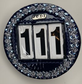 Startnummer Premium square rocks clear aquamarine